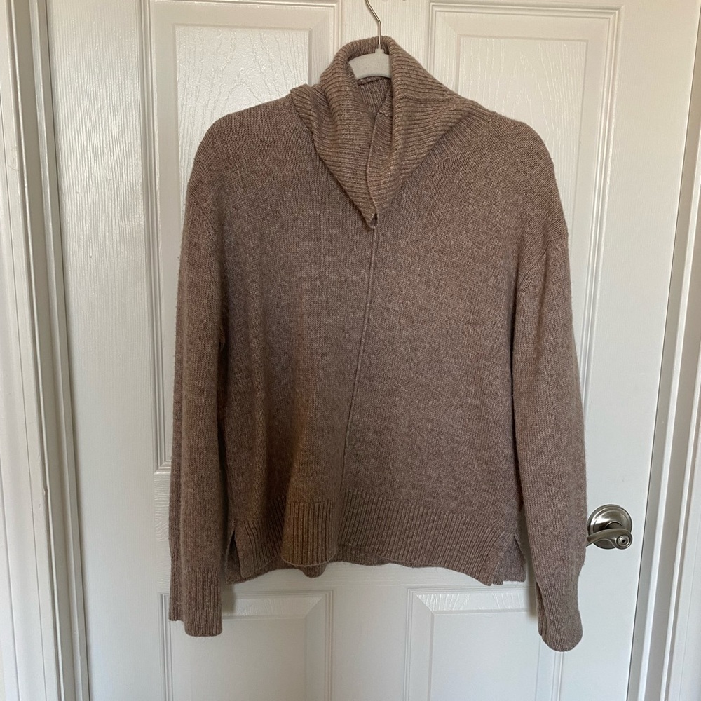 Brown cowl neck Rachel Zoe sweater. Size M.